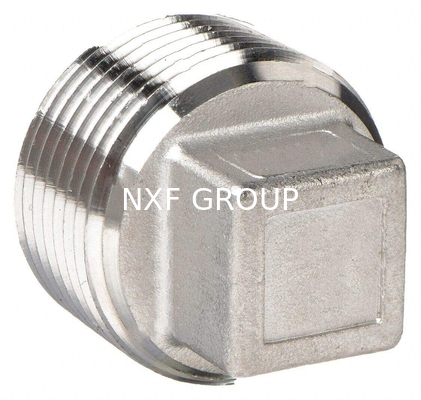 NXF ASTM UNSS31603 316L/00Cr17Ni14Mo2/1.4404 DN 15-1200 Class150-Class2500 Stainless Steel 316L Threaded Square Head Plug