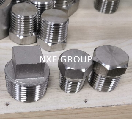 NXF ASTM A240 316H /1Cr17Ni12Mo2/31609 DN15-1200  Class 150-2500 Stainless Steel 316H  Threaded Square Head Plug