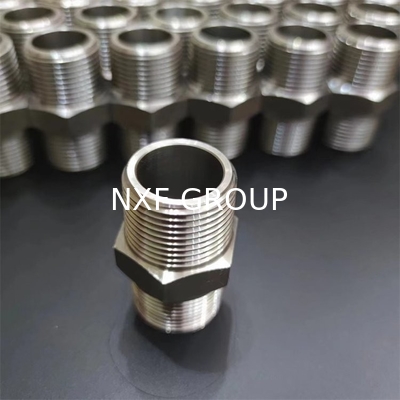 NXF ASTM UNSS31603 316L/00Cr17Ni14Mo2/1.4404 DN 15-1200 Class150-Class2500 Stainless Steel 316L Threaded Hexagonal Nipple