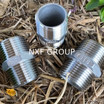 NXF ASTM UNSS31603 316L/00Cr17Ni14Mo2/1.4404 DN 15-1200 Class150-Class2500 Stainless Steel 316L Threaded Hexagonal Nipple
