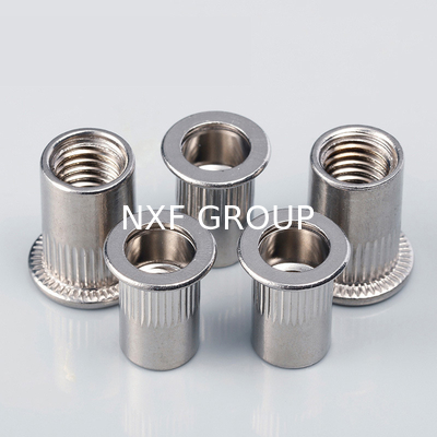 NXF ASTM JIS EN  Stainless Steel 316/0Cr17Ni12Mo2/1.4401 Diameter M3-M48 Length 4-360MM  Flat Head Vertical Grain Nuts