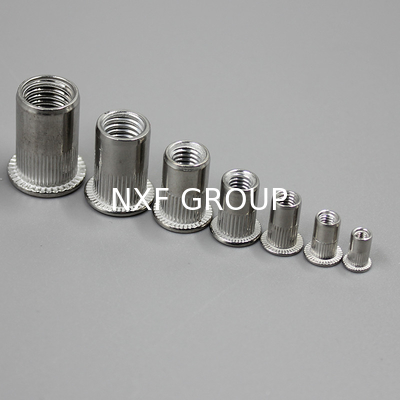 NXF ASTM JIS EN  Stainless Steel 316/0Cr17Ni12Mo2/1.4401 Diameter M3-M48 Length 4-360MM  Flat Head Vertical Grain Nuts