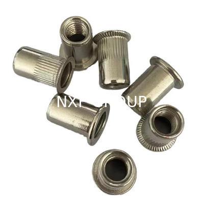 NXF ASTM JIS EN  Stainless Steel 316/0Cr17Ni12Mo2/1.4401 Diameter M3-M48 Length 4-360MM  Flat Head Vertical Grain Nuts