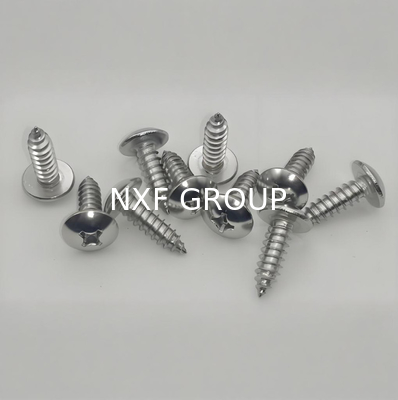 NXF ASTM DIN JIS Stainless Steel 316/0Cr17Ni12Mo2/1.4401 35mm Plain Cross Pan Head Round Head Self-Tapping Screw Threaded Screw