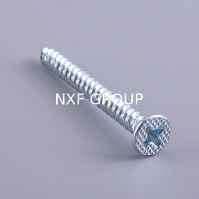 NXF ASTM JIS EN 1008AL Carbon Steel S235JR  M1-M130 Galvanized Steel Countersunk Head Self Tapping Screws
