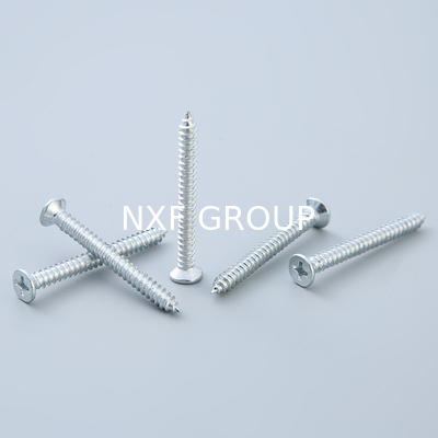 NXF ASTM JIS EN 1008AL Carbon Steel S235JR  M1-M130 Galvanized Steel Countersunk Head Self Tapping Screws