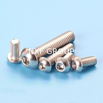 NXF ASTM UNS S31653 316LN/00Cr17Ni13Mo2N/s31653 M3-M6 Length6-30MM Stainless Steel 316LN Hex Socket Flat Round Head Screw
