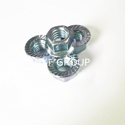 NXF S235JR/A105JRB/DINST37-2/JISSS400/ASTMA283C  M3-M16  Carbon Steel  Zinc Plated Galvanized Hexagonal Flange Nut