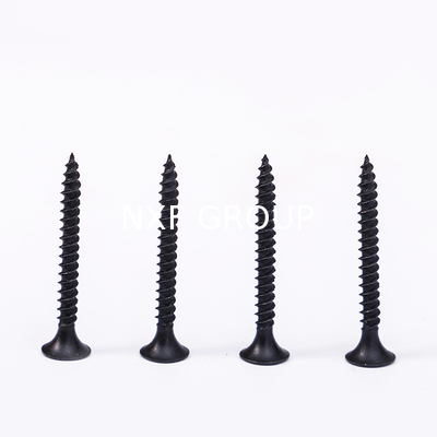 NXF ASTM JIS EN  S235JR/A105JRB/DINST37-2/JISSS400 Carbon Steel  M1.6 Steel Countersunk Black Head Self Tapping Screws