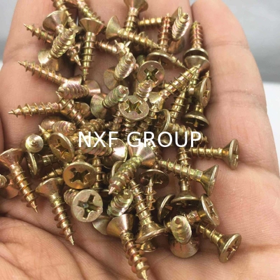 NXF ASTM UN 235JR/A105JRB/DINST37-2/JISSS400/ASTMA283C 25mm Galvanized Countersunk Self-tapping Screws