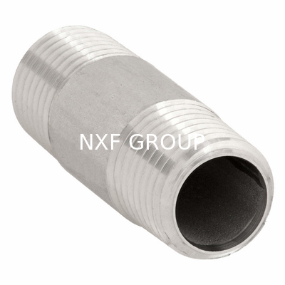NXF  ASTM 316Ti/0Cr18Ni12Mo2Ti DN15-1200  Class 150-2500 Stainless Steel 316Ti Forging Threaded Both End One End Nipple