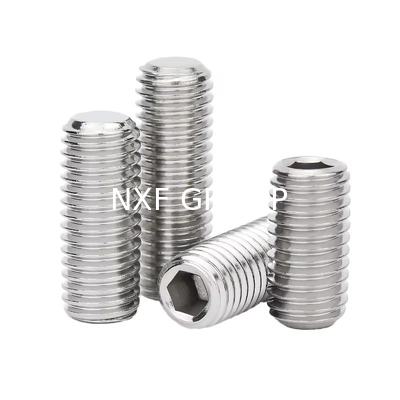 NXF ASTM DIN JIS 316Ti/0Cr18Ni12Mo2Ti  M8 12mm Stainless Steel 316Ti Hexagon Socket Screw Headless Machine Screw