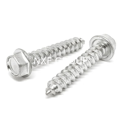 NXF ASTM UNS 316Ti/0Cr18Ni12Mo2Ti ST3.1-ST6.1 Length10-90MM Stainless Steel 316Ti Hexagonal Flange Cutting Screws
