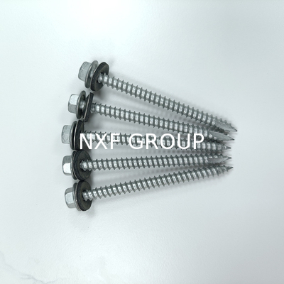 NXF ASTM UNS 316Ti/0Cr18Ni12Mo2Ti ST3.1-ST6.1 Length10-90MM Stainless Steel 316Ti Hexagonal Flange Cutting Screws