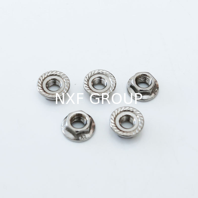 NXF ASTM DIN JIS A240 316Ti/0Cr18Ni12Mo2Ti  M3-M16 Fasteners Bolts Nuts SS316l Hexagonal Flange Lock Nut
