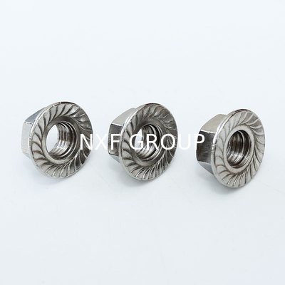 NXF ASTM DIN JIS A240 316Ti/0Cr18Ni12Mo2Ti  M3-M16 Fasteners Bolts Nuts SS316l Hexagonal Flange Lock Nut