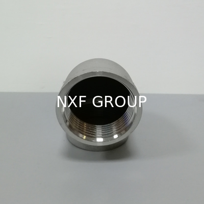 NXF ASTM JIS EN 316Ti/0Cr18Ni12Mo2Ti DN15-1200 Class150-2500 Stainless Steel 316Ti 45 90 Degree Casting Thread Elbow