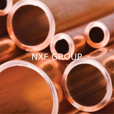 NXF ASTM B280/EN12735/JISH3300 C11000 C12200 Diameter 3.6-108mm Thickness 0.25-3.5mm Length 1-12m Copper Straight Tube