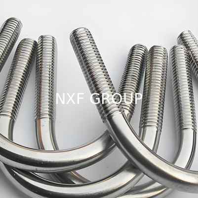NXF ASTM JIS EN 316/0Cr17Ni12Mo2/1.4401 M10 55mm Hexbolt Fasteners Stainless Steel 316 U-Bolt