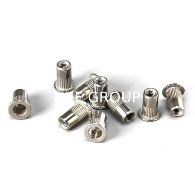 NXF ASTM JIS EN  Stainless Steel 316/0Cr17Ni12Mo2/1.4401 Diameter M3 Length 9MM  Flat Head Vertical Grain Nuts