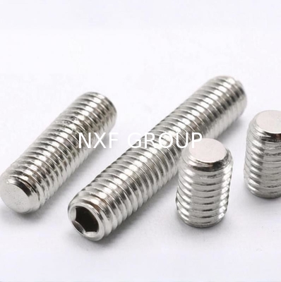 NXF ASTM DIN JIS 316Ti/0Cr18Ni12Mo2Ti  M6 12mm Stainless Steel 316Ti Hexagon Socket Screw Headless Machine Screw