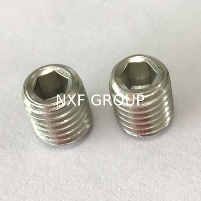 NXF ASTM DIN JIS 316Ti/0Cr18Ni12Mo2Ti  M6 12mm Stainless Steel 316Ti Hexagon Socket Screw Headless Machine Screw