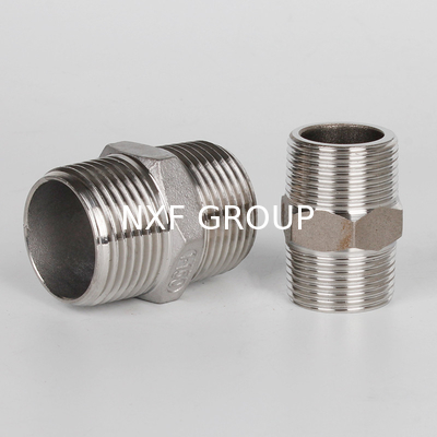 NXF ASTM A240 316H /1Cr17Ni12Mo2/31609 DN15-1200  Class 150-2500 Stainless Steel 316H Forging Threaded Hexagonal Nipple