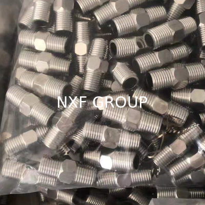 NXF ASTM A240 316H /1Cr17Ni12Mo2/31609 DN15-1200  Class 150-2500 Stainless Steel 316H Forging Threaded Hexagonal Nipple
