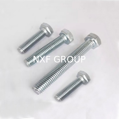 NXF ASTM DIN JIS S235JR/A105JRB/DINST37-2/JISSS400/ASTMA283C M10 55mm Carbon Steel  Zinc Plated Galvanized Hexagonal Bolt