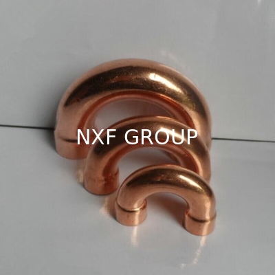 NXF ASTM DIN JIS B280/EN12735/JISH3300 C11000 C12200 DN15-1200 SCH10-XXS 180° Butt Welding Casting Copper Elbow
