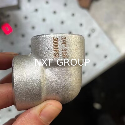 NXF JIS EN ASTM B127 MONEL 400 Alloy/UNS N04400 DN15-1200 Class 150-2500 Nickel Alloy 400 Forging Threaded 45° and 90°  Elbow