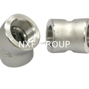 NXF UNS S31008 ASTM A403 310S/0Cr25Ni20/1.4845 DN6-100 Class3000-9000 310S Stainless Steel Threaded 45° Elbow
