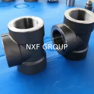 NXF UNS S31008 ASTM A403 310S/0Cr25Ni20/1.4845 DN6-100 Class2000-9000 High Pressure Forging Stainless Steel Threaded Tee
