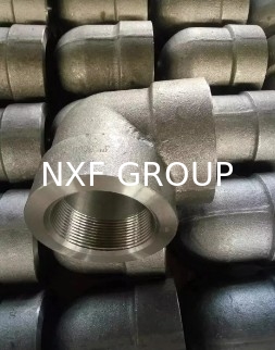 NXF UNS S31008 ASTM A403 310S/0Cr25Ni20/1.4845 DN6-100 Class2000-9000 310S Stainless Steel Threaded 90 Degree Elbow