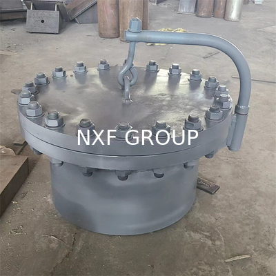 NXF Galvanized Carbon Steel Quick Opening Circular Manhole Cover Drain Hole Cover Stainless Steel Industrial Manhole
