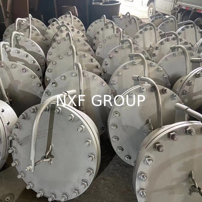 NXF Galvanized Carbon Steel Quick Opening Circular Manhole Cover Drain Hole Cover Stainless Steel Industrial Manhole