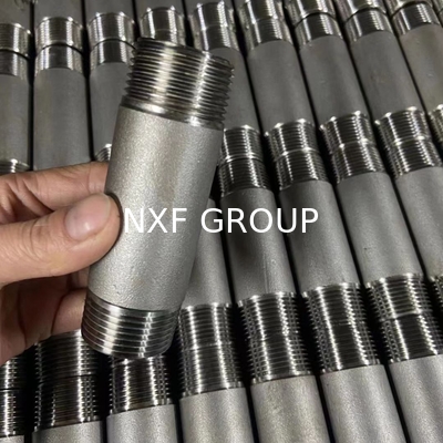 NXF UNS S31008 ASTM A403 310S/0Cr25Ni20/1.4845 DN6-100 Class3000-9000 High Pressure 310S Stainless Steel Threaded Nipple